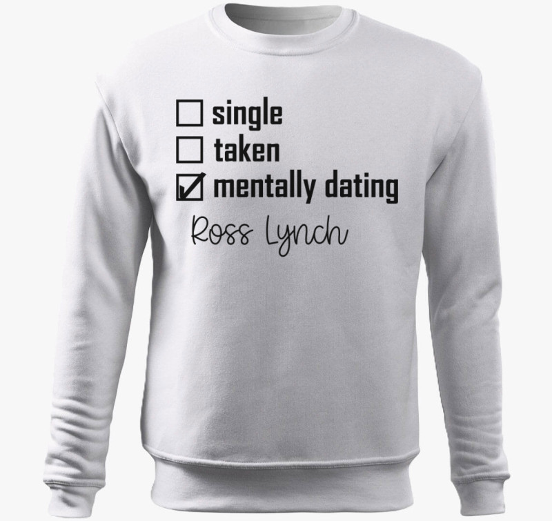 Mentally dating Ross Lynch belebújós pulóver — Fehér