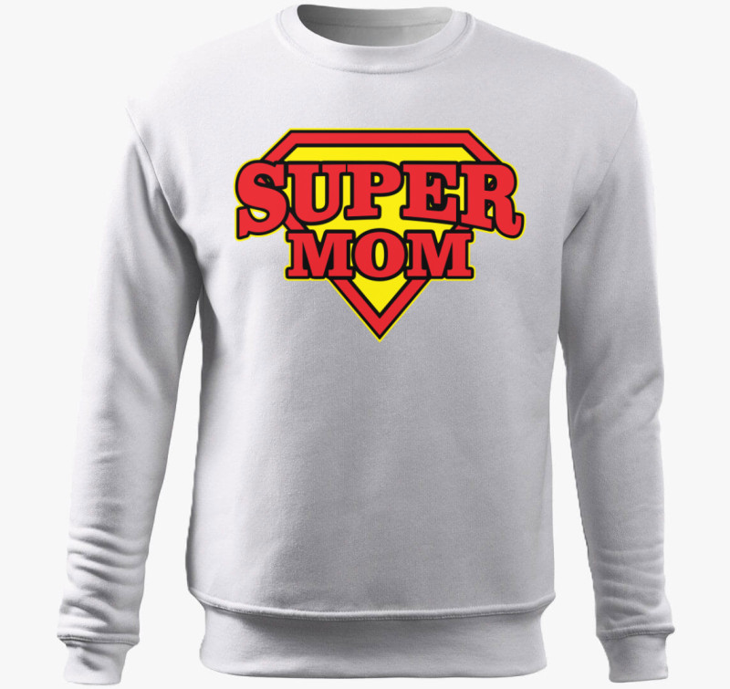 SzuperMom belebújós pulóver — Fehér