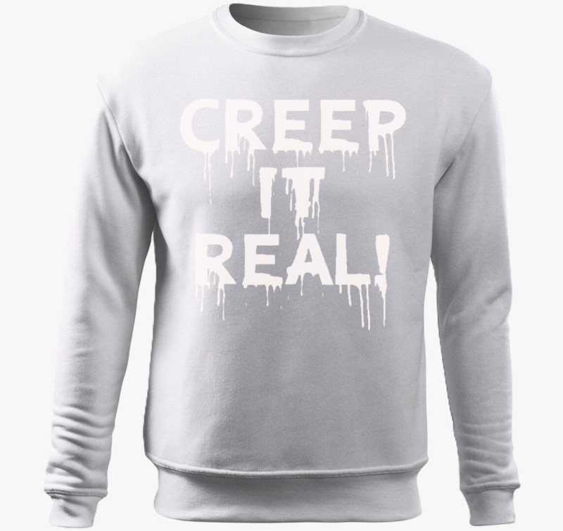 Creep it real belebújós pulóver — Fehér