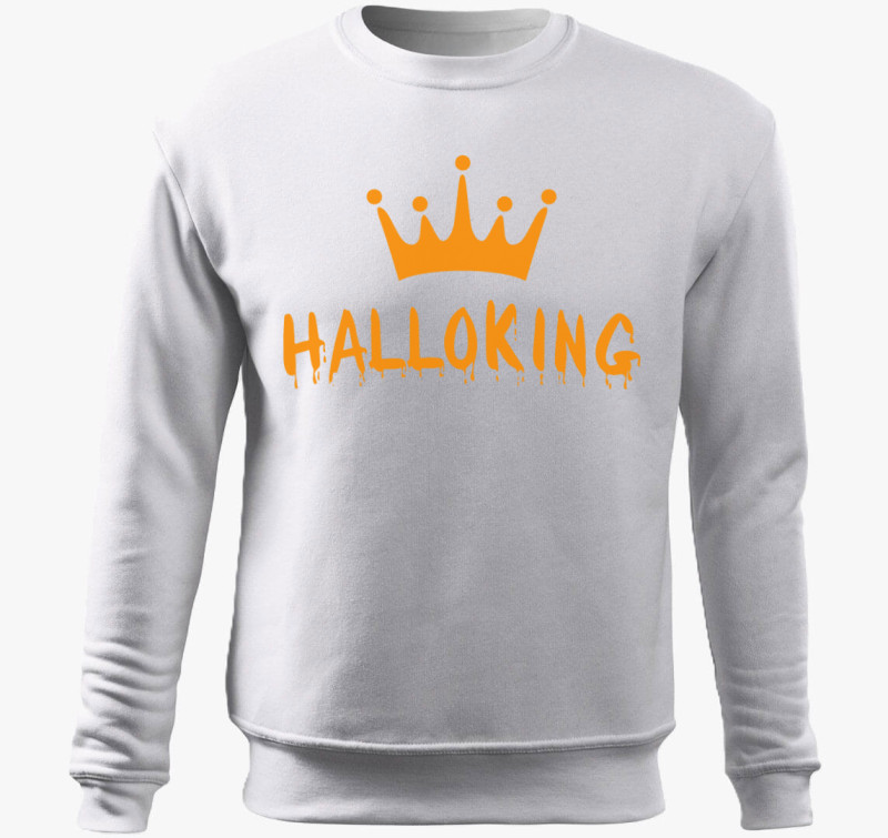 HalloKing narancssárga belebújós pulóver — Fehér