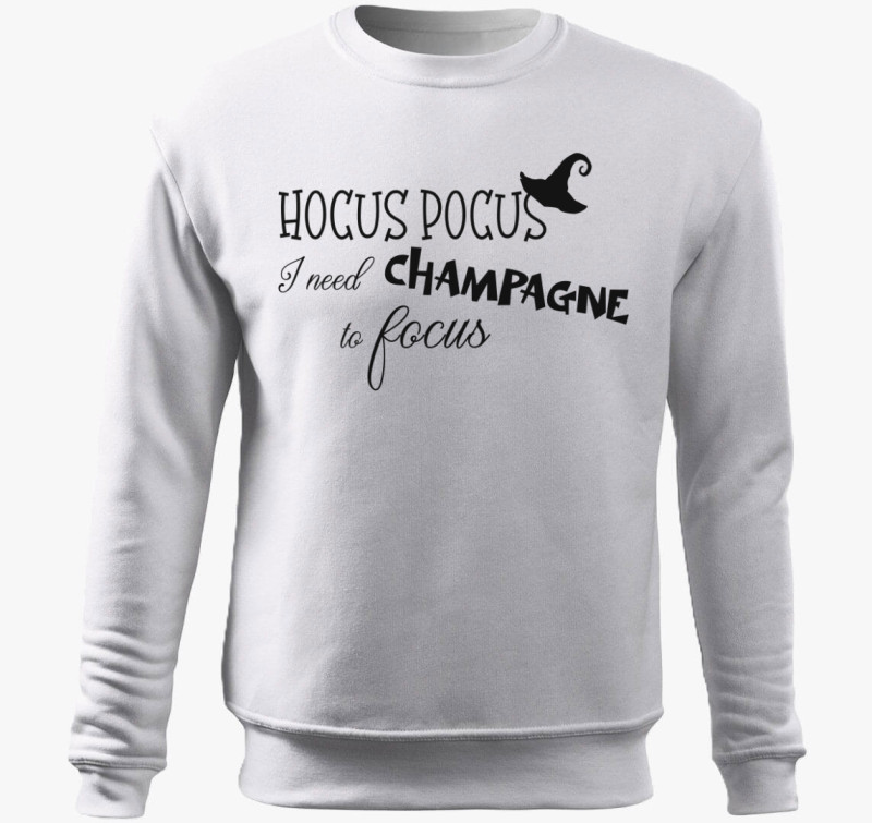 Hocus Pocus champagne belebújós pulóver — Fehér