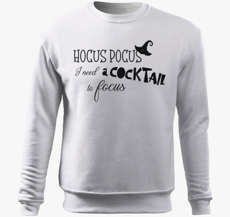 Hocus Pocus cocktail belebújós pulóver — Fehér