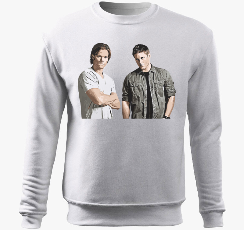 Supernatural Sam és Dean belebújós pulóver — Fehér