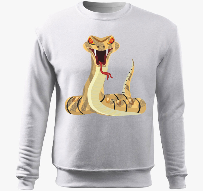 Snake belebújós pulóver — Fehér