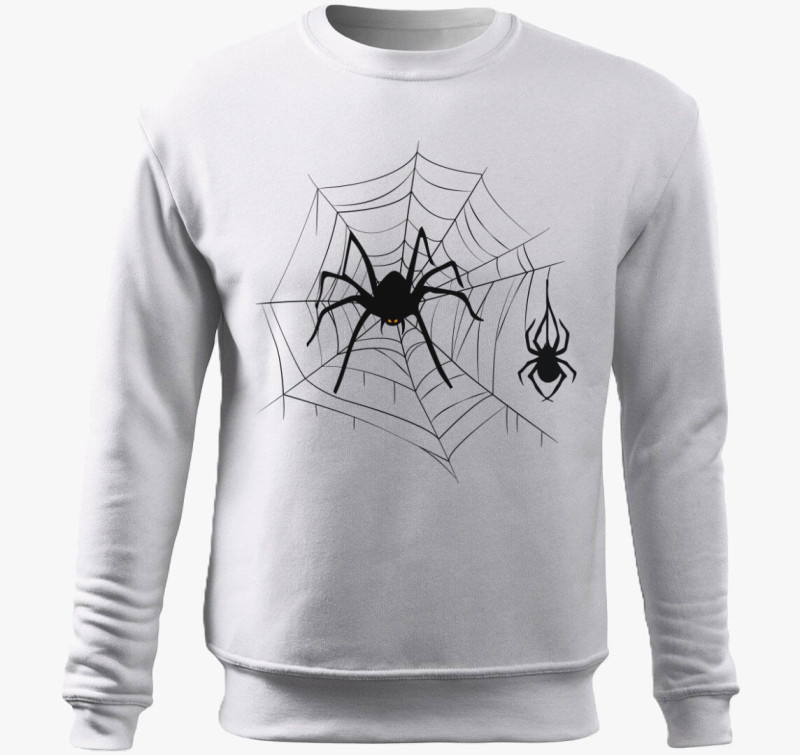 Spider Halloween belebújós pulóver — Fehér