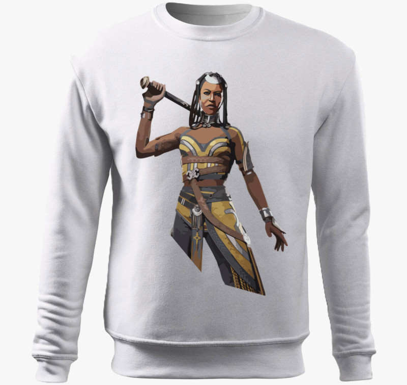 The Walking Dead Michonne avatar belebújós pulóver — Fehér