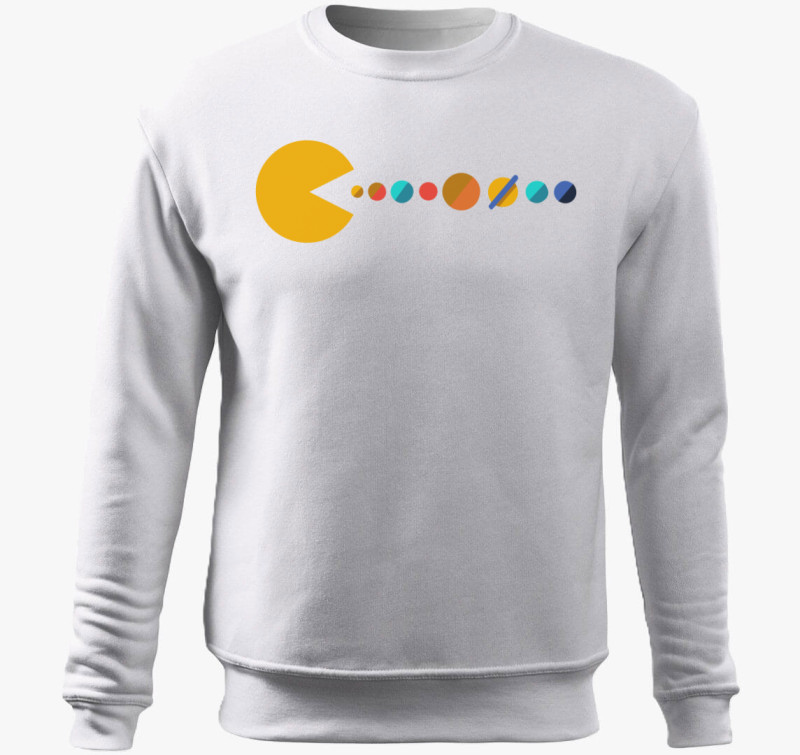 PacMan belebújós pulóver — Fehér