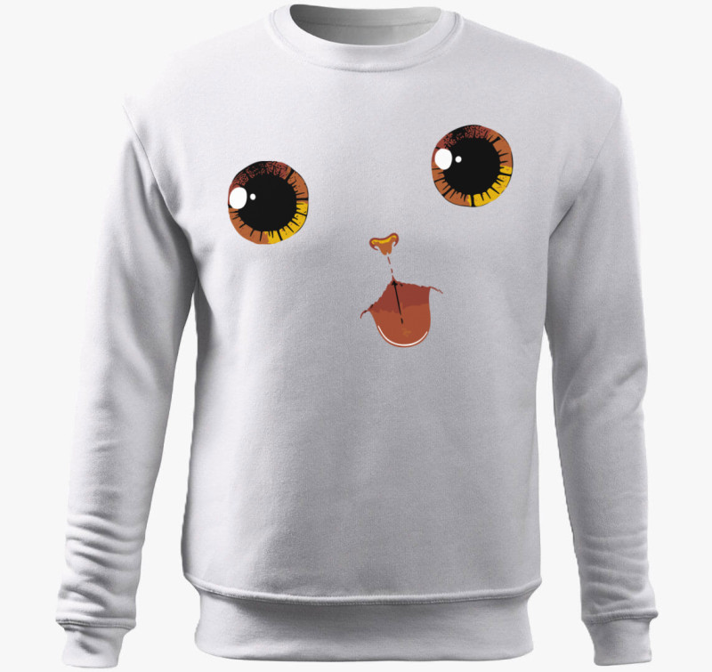 Cat tongue belebújós pulóver — Fehér