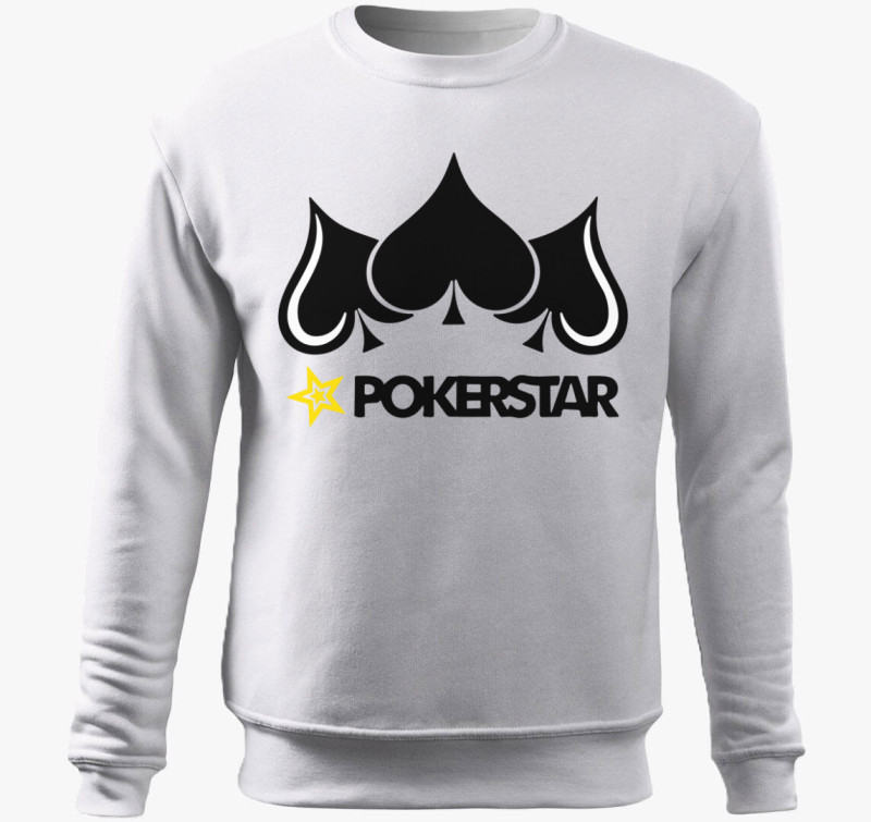 Pokerstar belebújós pulóver — Fehér