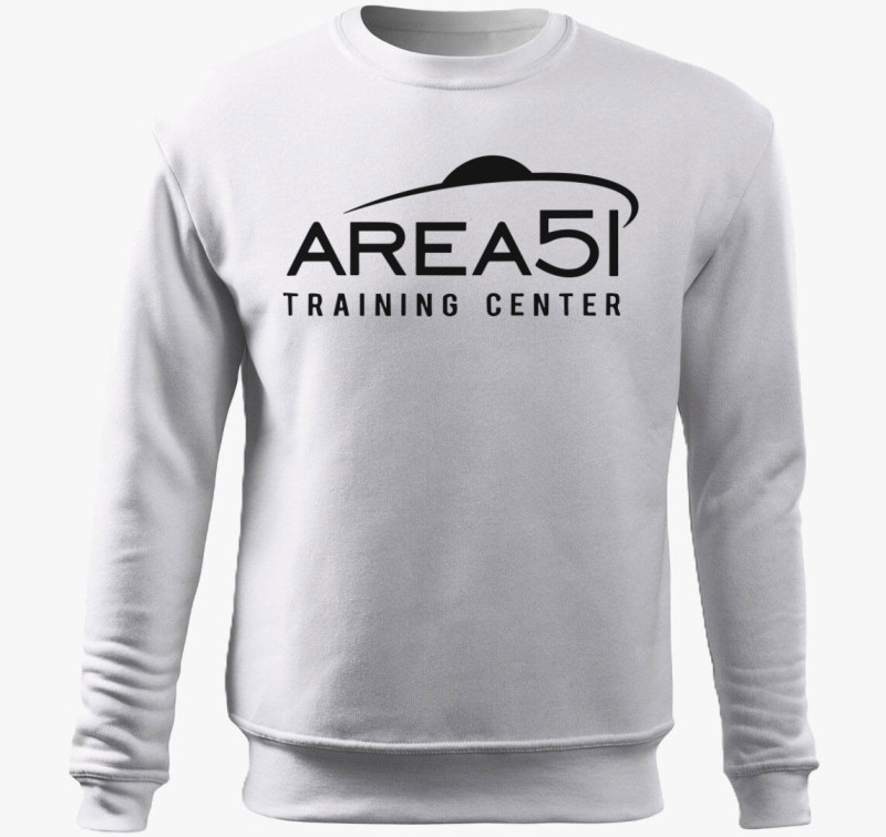 Area51 belebújós pulóver — Fehér