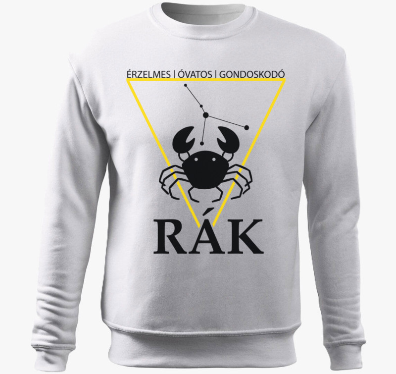 Horoszkóp RÁK belebújós pulóver — Fehér