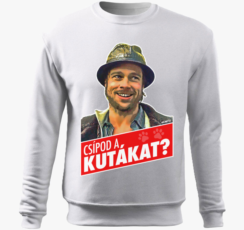 Blöff - Mickey - Kuta belebújós pulóver — Fehér