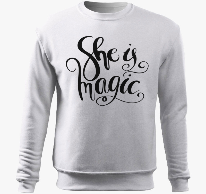 She is magic belebújós pulóver — Fehér