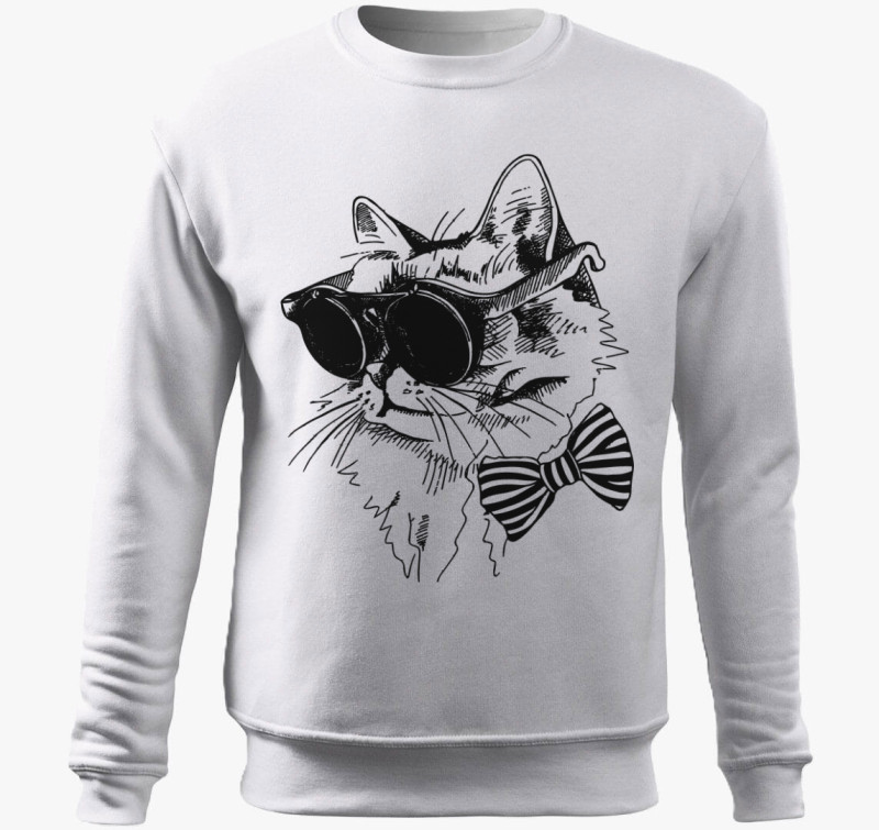Catsy Art belebújós pulóver — Fehér