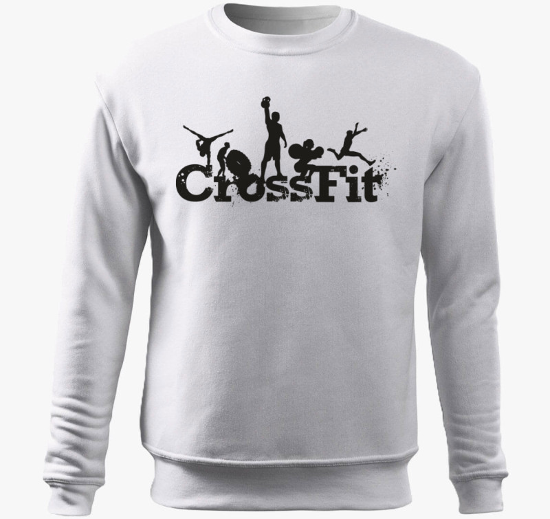 Crossfit belebújós pulóver — Fehér