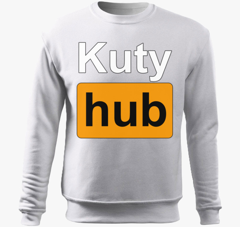 Kuty Hub belebújós pulóver — Fehér