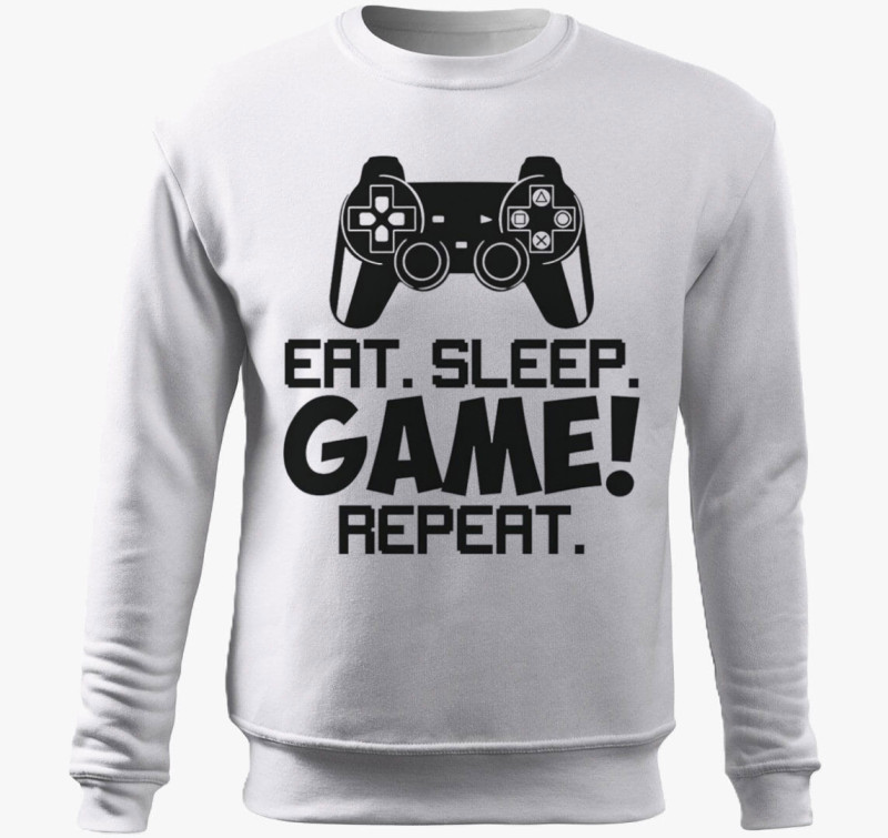 Vérbeli gamer belebújós pulóver — Fehér