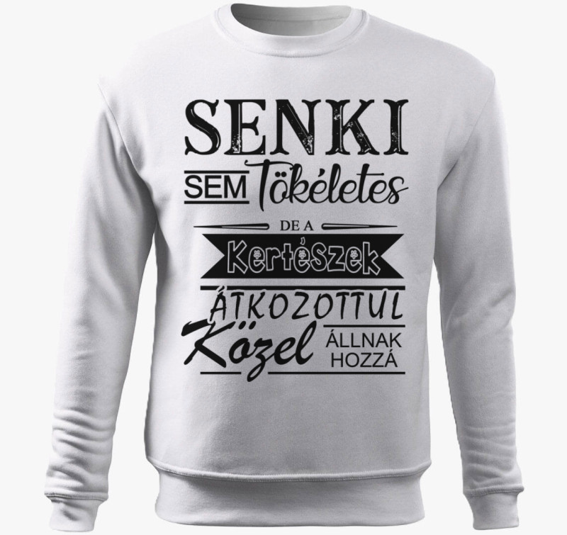 Tökéletes kertész belebújós pulóver — Fehér