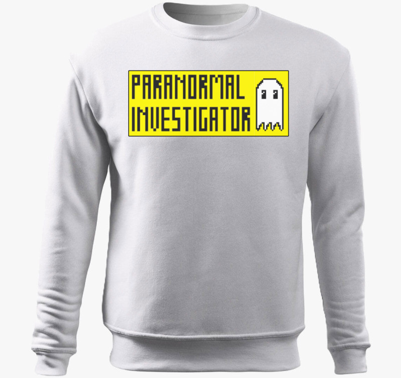 Paranormal Investigator belebújós pulóver — Fehér