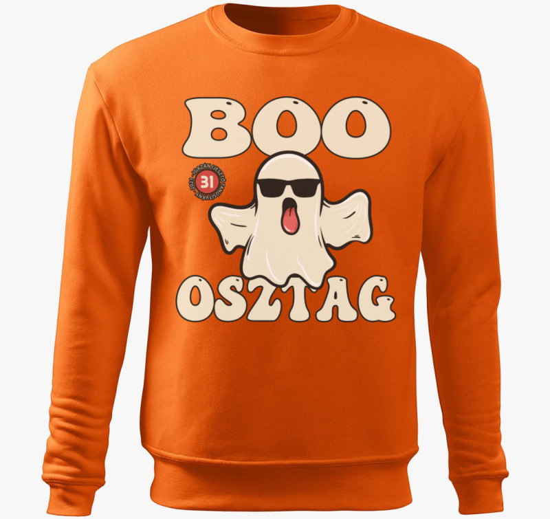 Boo osztag belebújós pulóver — Narancs