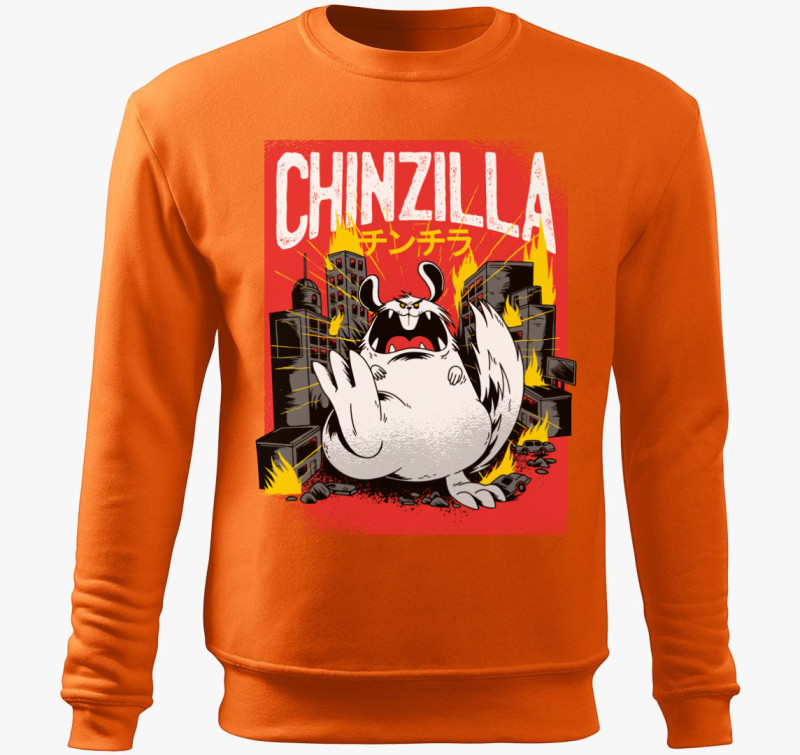 Chinzilla - csincsilla belebújós pulóver — Narancs