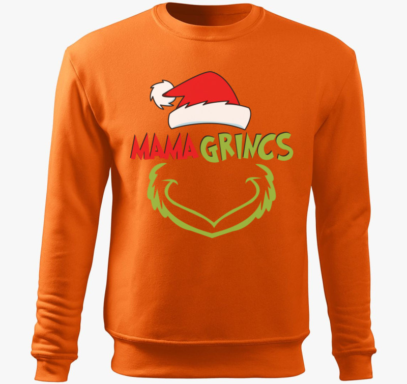 Mama grincs belebújós pulóver — Narancs