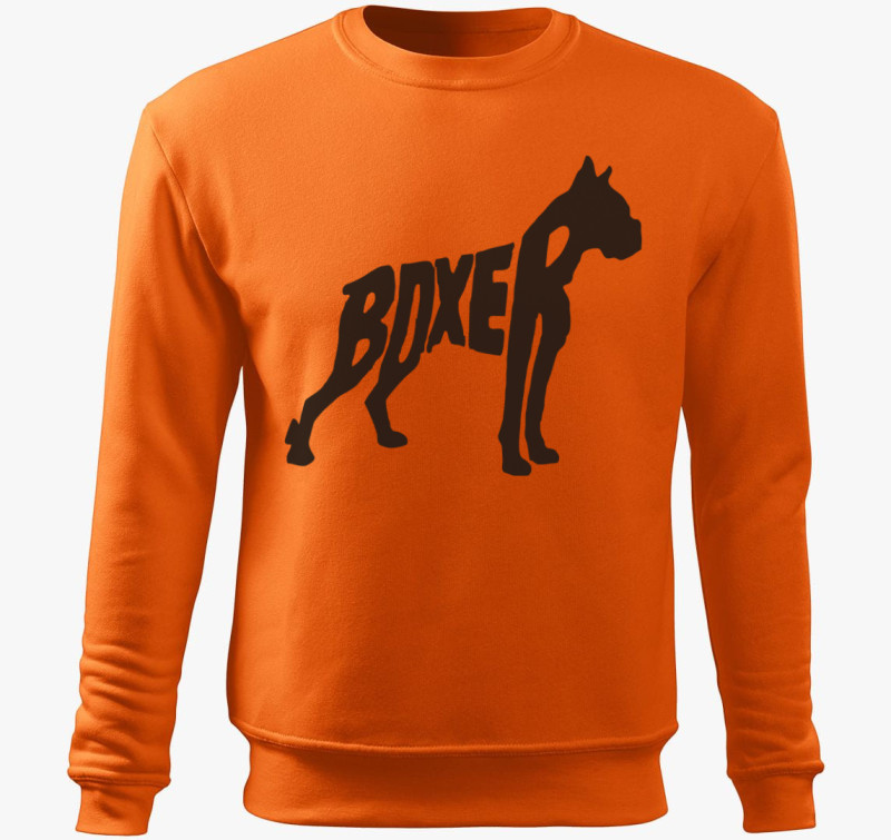 Boxer belebújós pulóver — Narancs