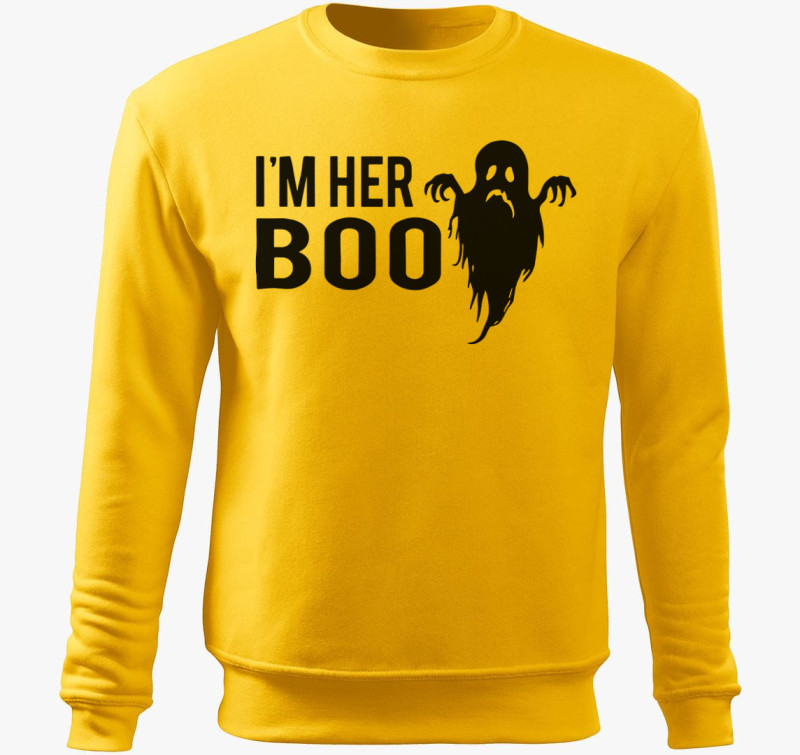 I'm her Boo belebújós pulóver — Sárga
