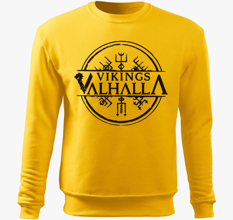 Vikings valhalla belebújós pulóver — Sárga