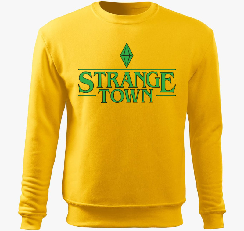 Sims Strange Town belebújós pulóver — Sárga