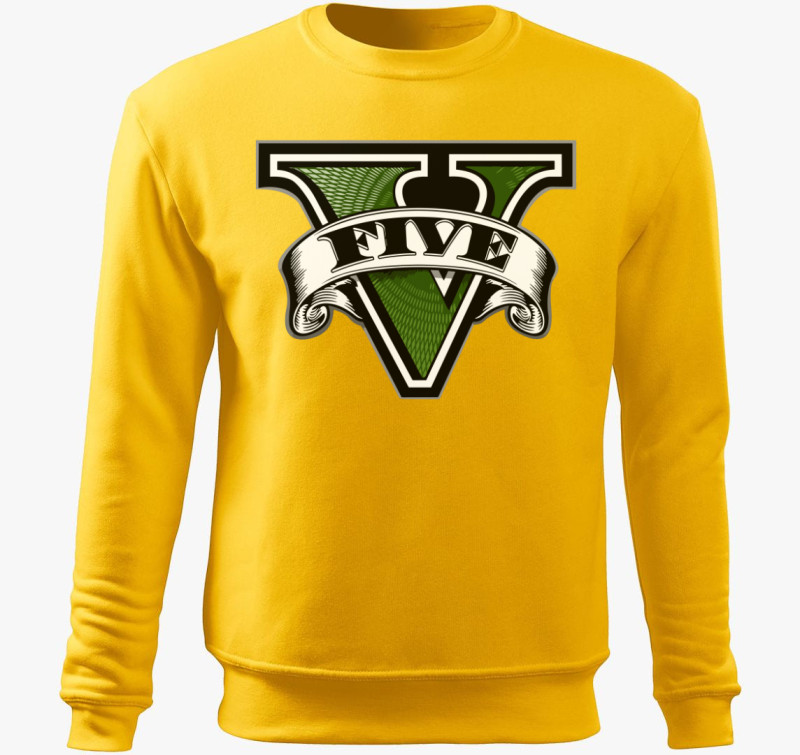 GTA Five belebújós pulóver — Sárga