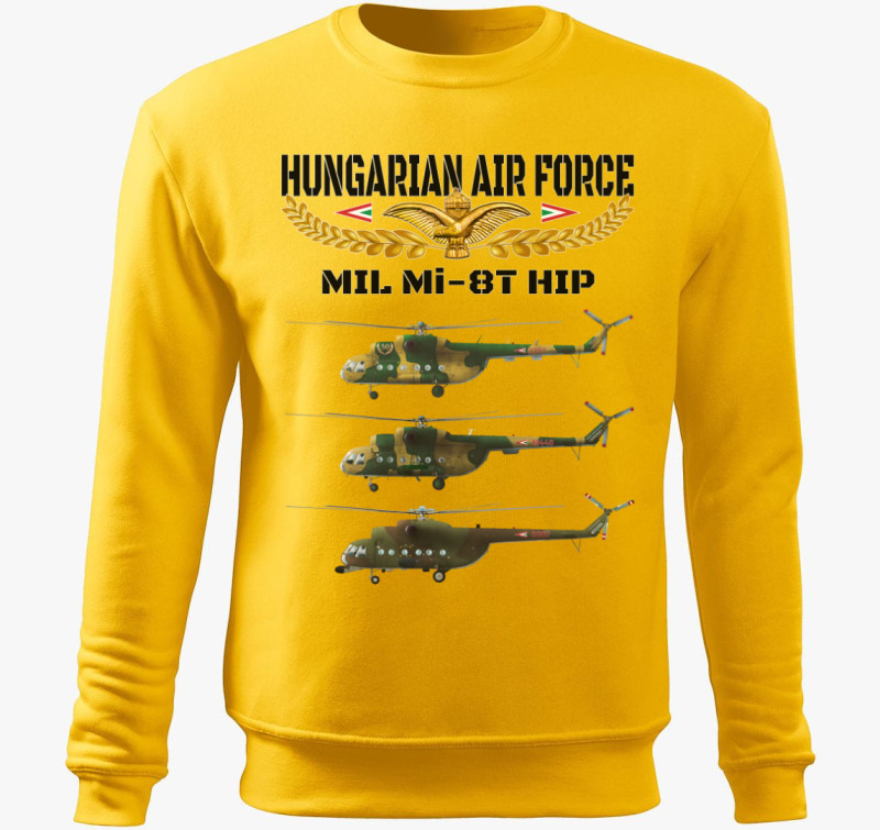 Aranysas Mi-8 belebújós pulóver — Sárga