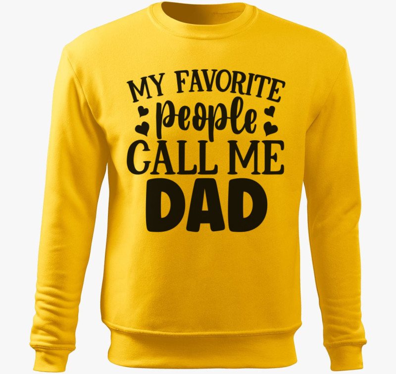 Call me DAD belebújós pulóver — Sárga
