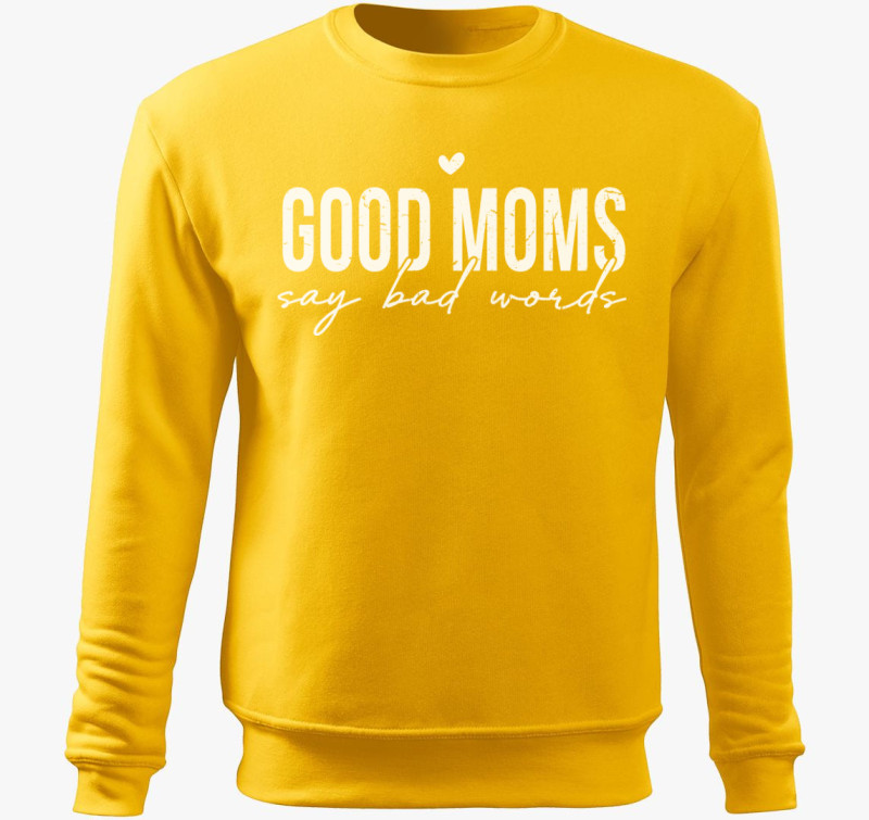 Mom bad words belebújós pulóver — Sárga