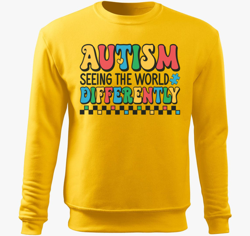 Autism belebújós pulóver — Sárga