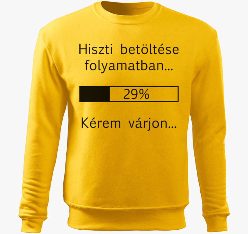 Hiszti betöltése folyamatban belebújós pulóver — Sárga