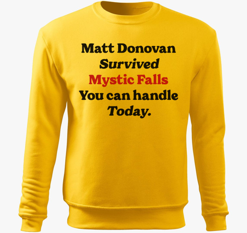 Matt Donovan survived belebújós pulóver — Sárga