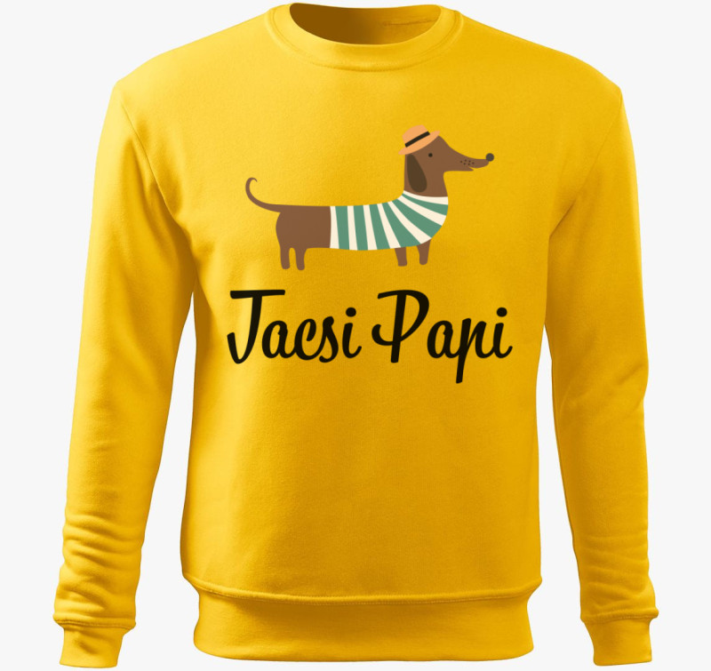 Tacsi papi belebújós pulóver — Sárga