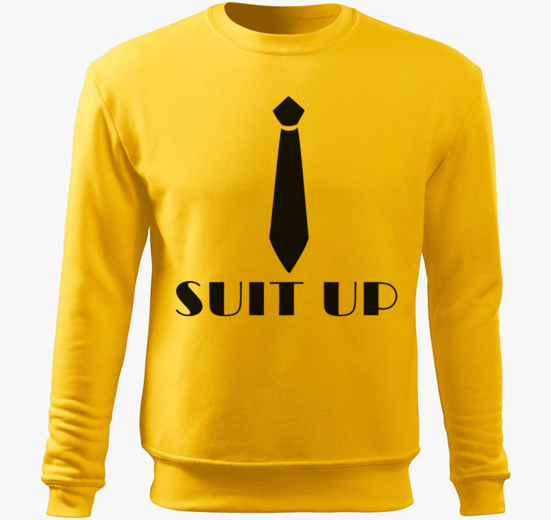 SUIT UP simple belebújós pulóver — Sárga