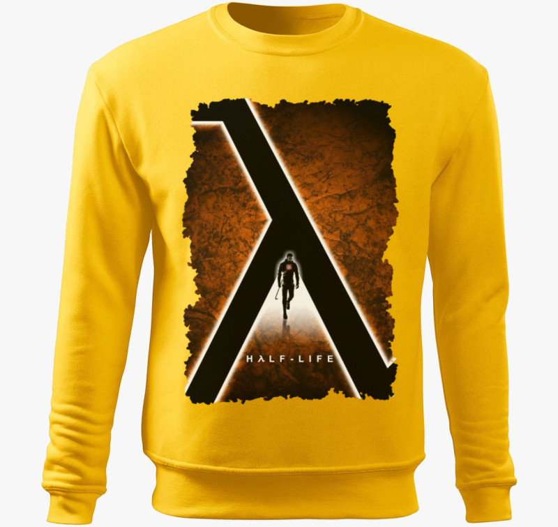 Half Life art belebújós pulóver — Sárga