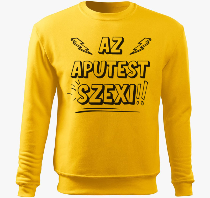 Az aputest szexi belebújós pulóver — Sárga