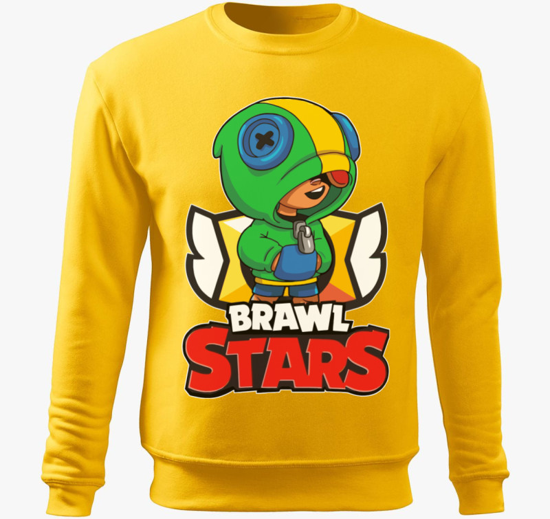 Brawl Stars - Leon belebújós pulóver — Sárga