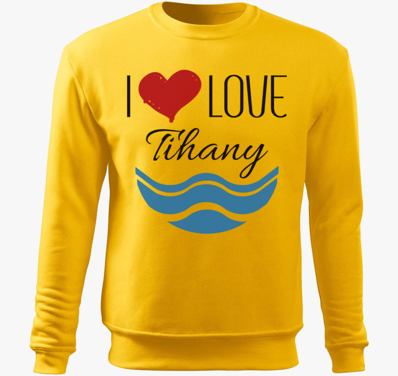 I love Tihany belebújós pulóver — Sárga