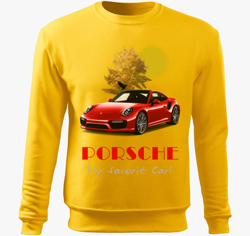 Red Porsche belebújós pulóver — Sárga