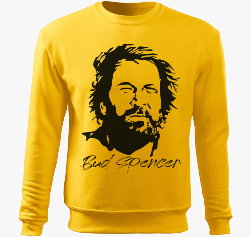 Bud Spencer sziluett belebújós pulóver — Sárga
