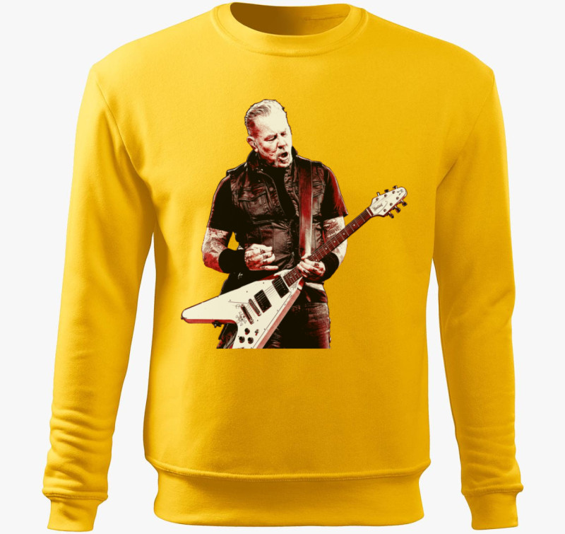 Metallica James Hetfield 2 belebújós pulóver — Sárga