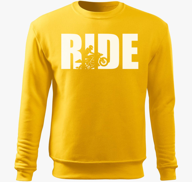 Ride motoros belebújós pulóver — Sárga
