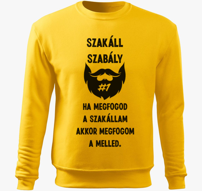 Szakáll szabály belebújós pulóver — Sárga