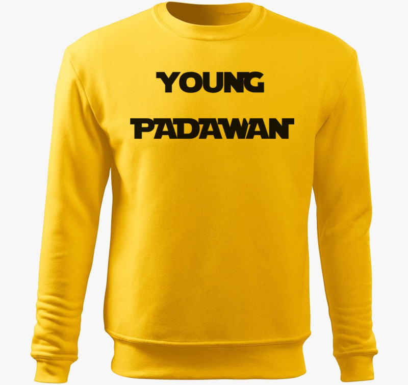 Young padawan belebújós pulóver — Sárga