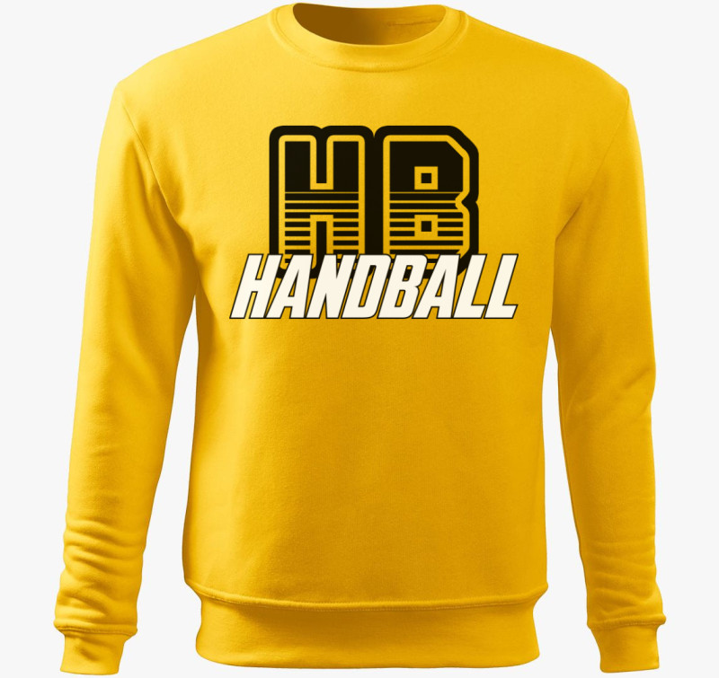 HB handball belebújós pulóver — Sárga
